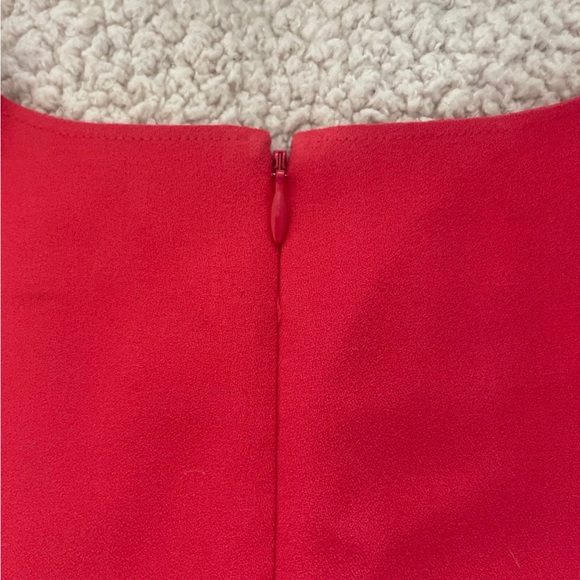 J. Crew Womens Shift Dress Sleeveless Round Neck Back Full Zip Coral 6 scallop - Picture 4 of 8